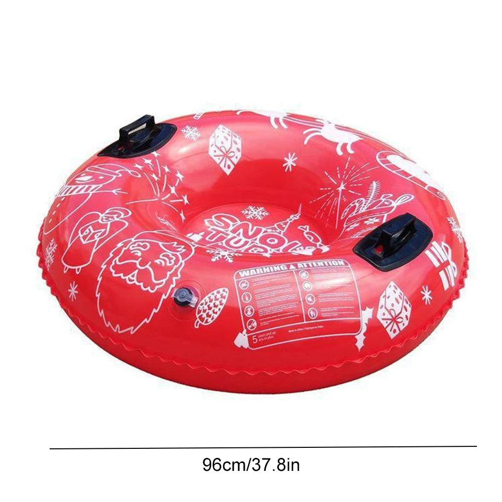 Universal Inflatable Ski Ring Waterproof Winter Inflatable Snow Tube