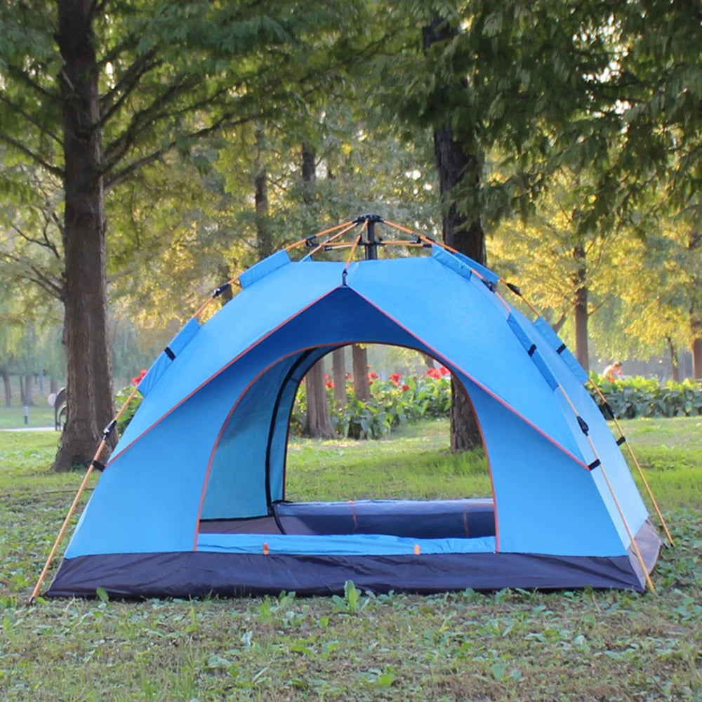 Outdoor Pop Up Tent Water-Resistant Portable Instant Camping Tent for 1-4 People