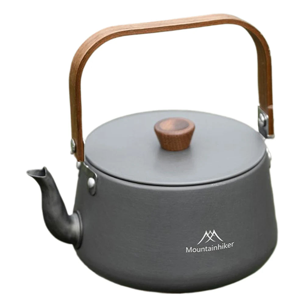 1.1L Teapot Coffee Pot with Wood Handle Boiling Stovetop Pot