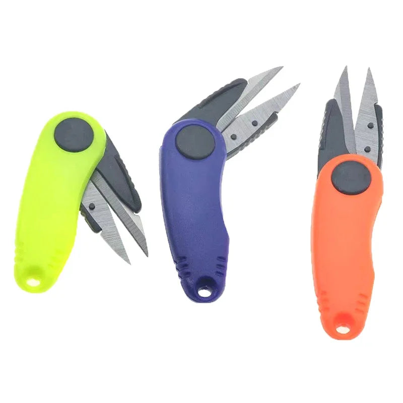 Quick Knot Tool Shrimp Shape Foldable Fishing Scissors