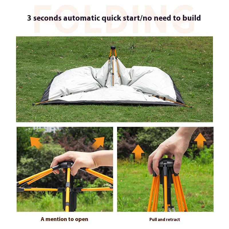 Automatic Quick-opening Tent Outdoor Self-driving Travel Camping Tent Rainproof Sunshine-proof T