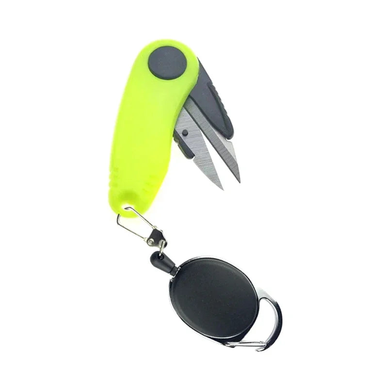 Quick Knot Tool Shrimp Shape Foldable Fishing Scissors
