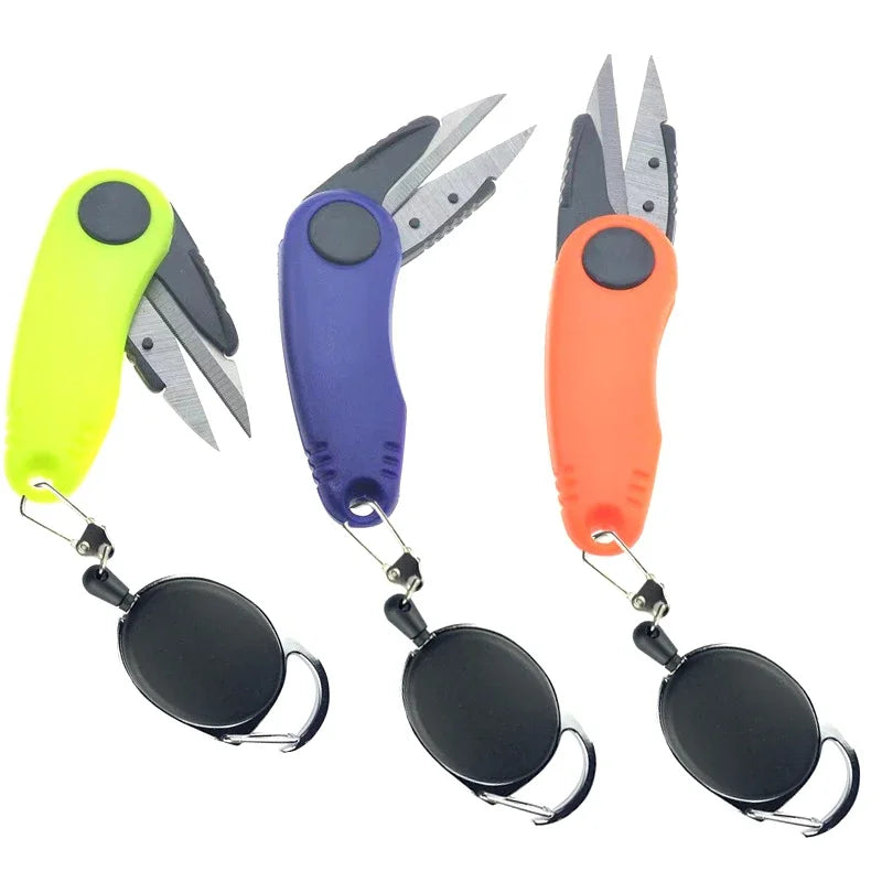 Quick Knot Tool Shrimp Shape Foldable Fishing Scissors